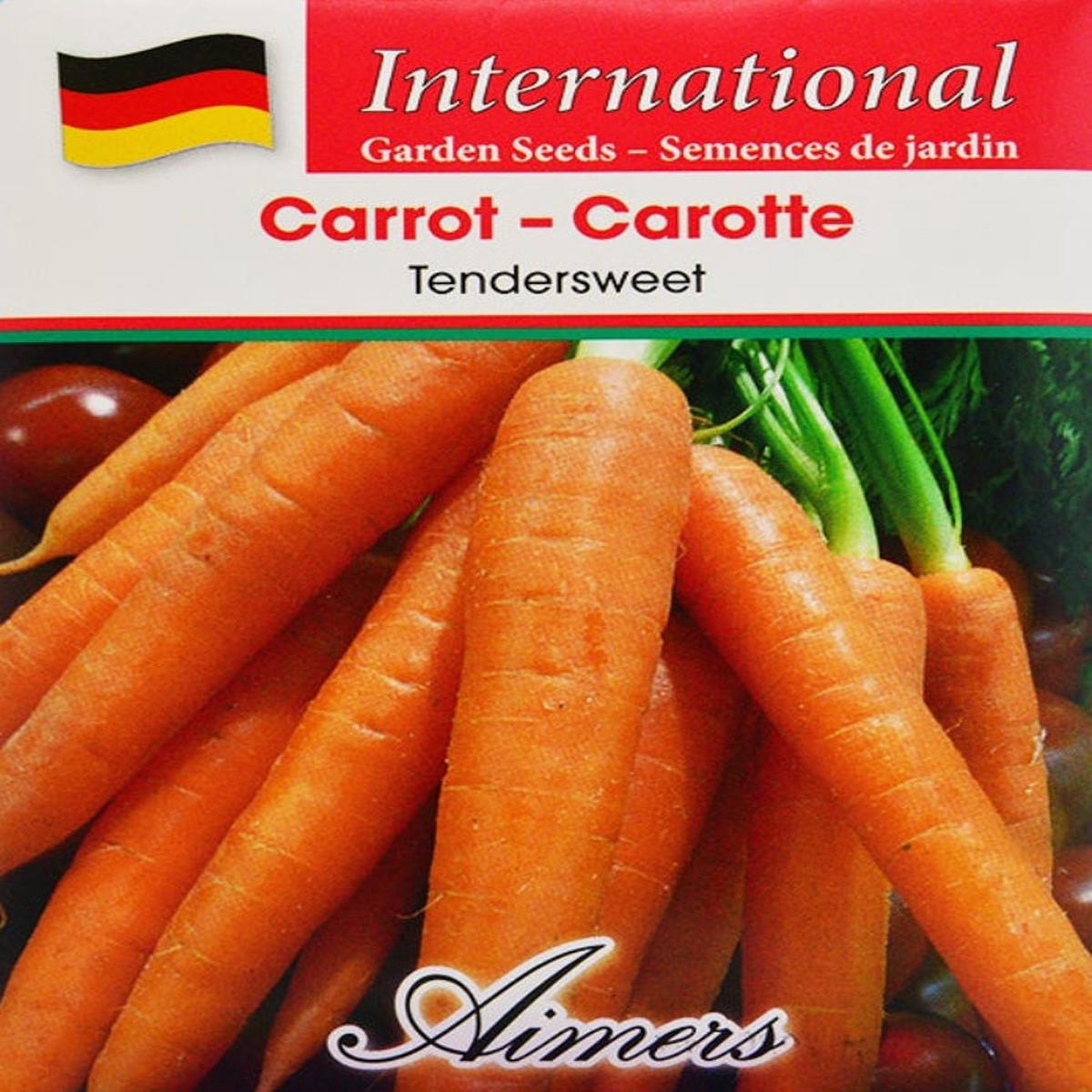 Carrot Tendersweet International - Aimers Seeds