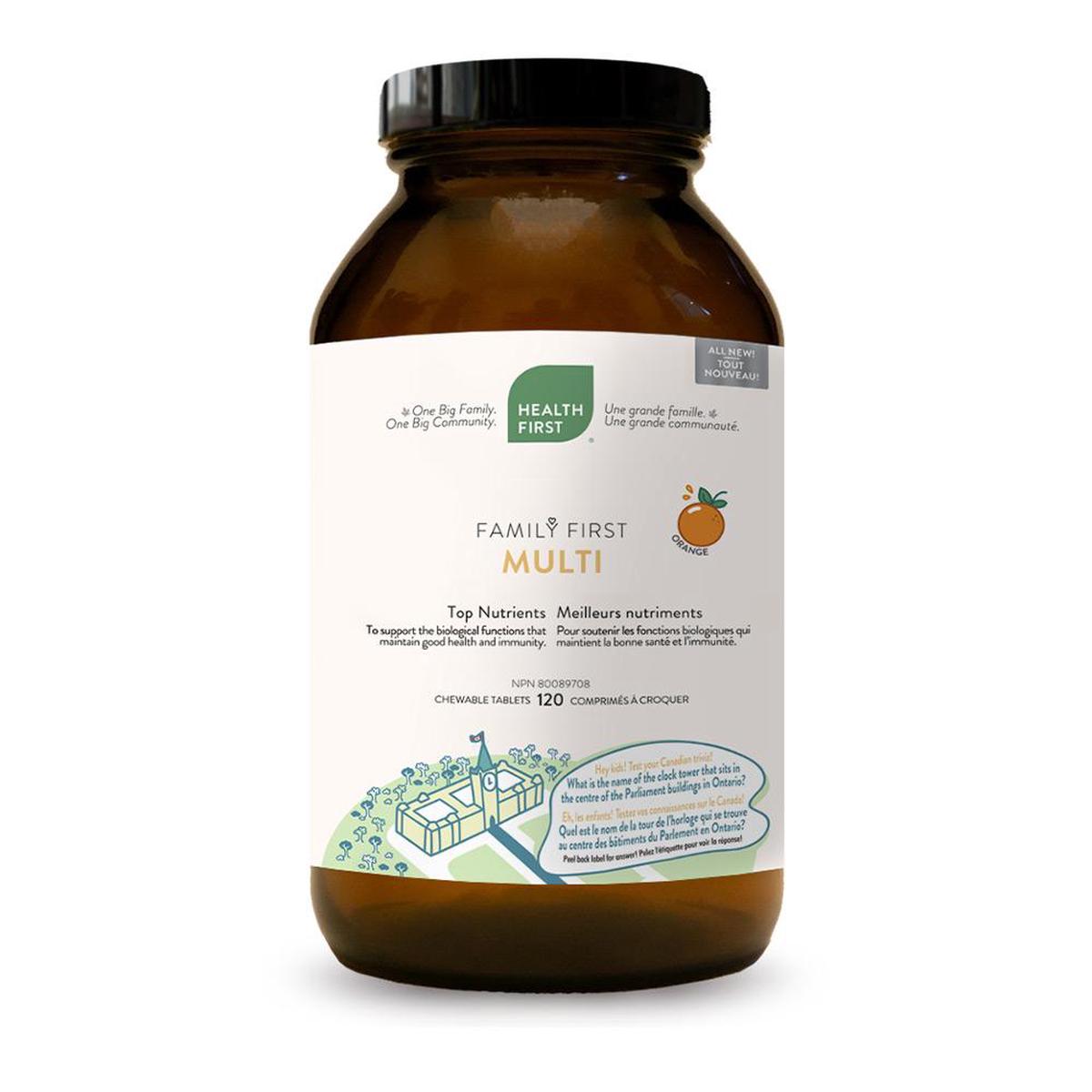 Health First Family First Multi-Orange 120 Chewable Tablets