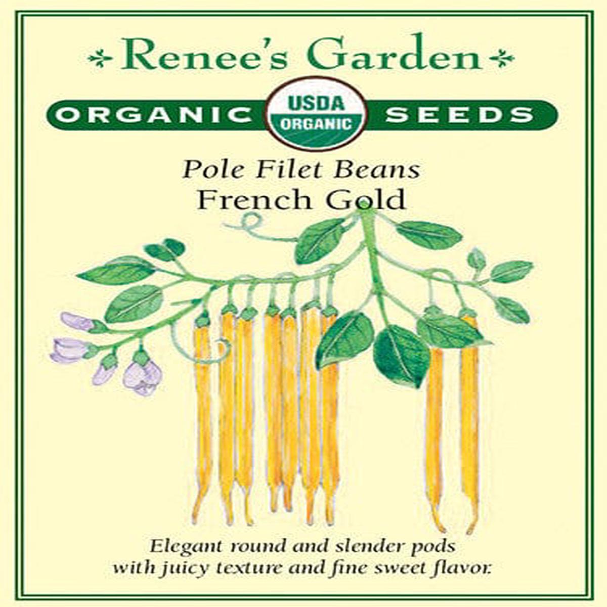 Organic Bean French Gold - Renee's Garden