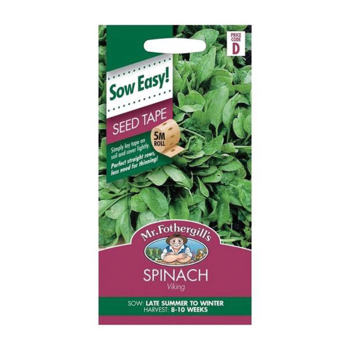 Spinach Viking Seed Tape