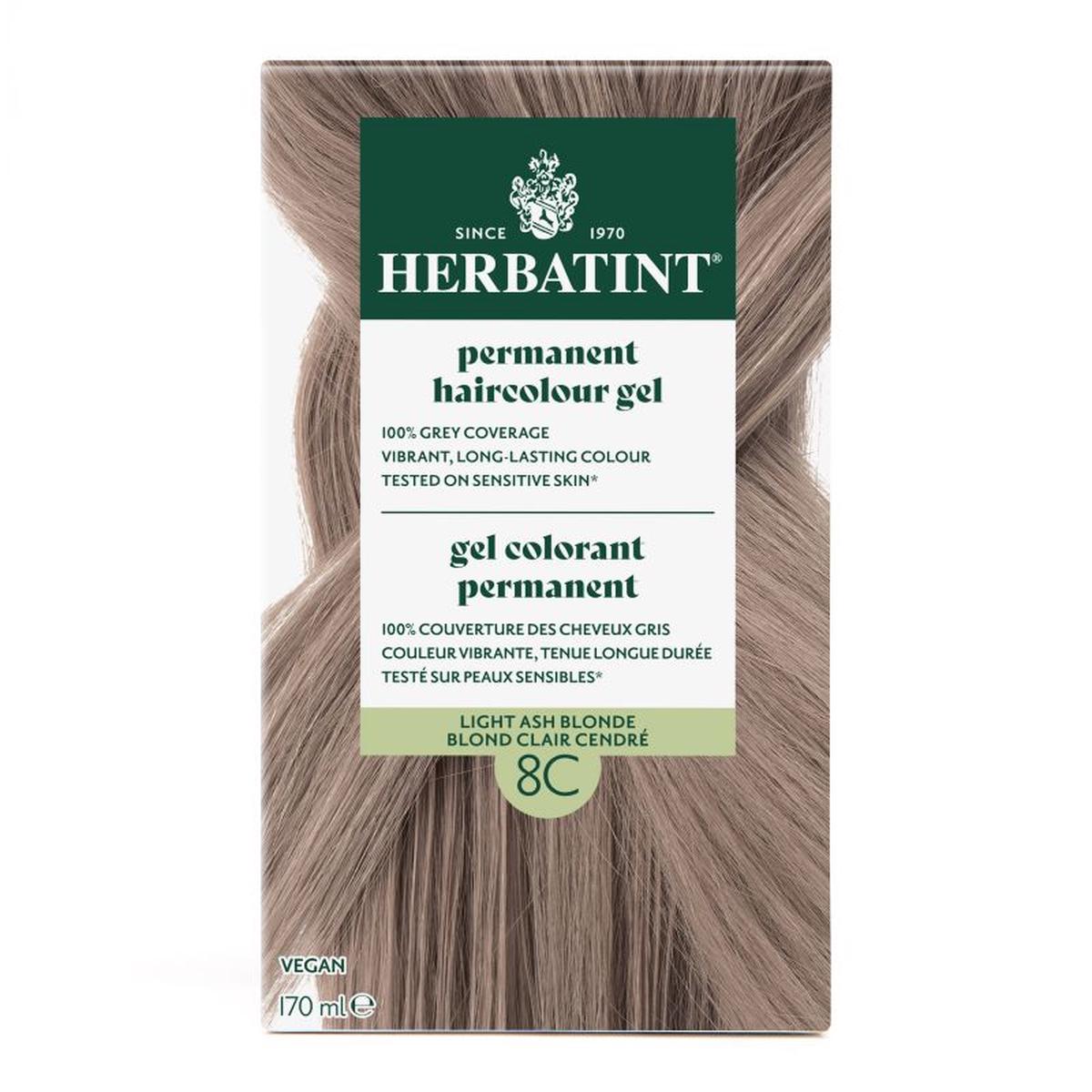 Herbatint Permanent Haircolor 8C Light Ash Blonde
