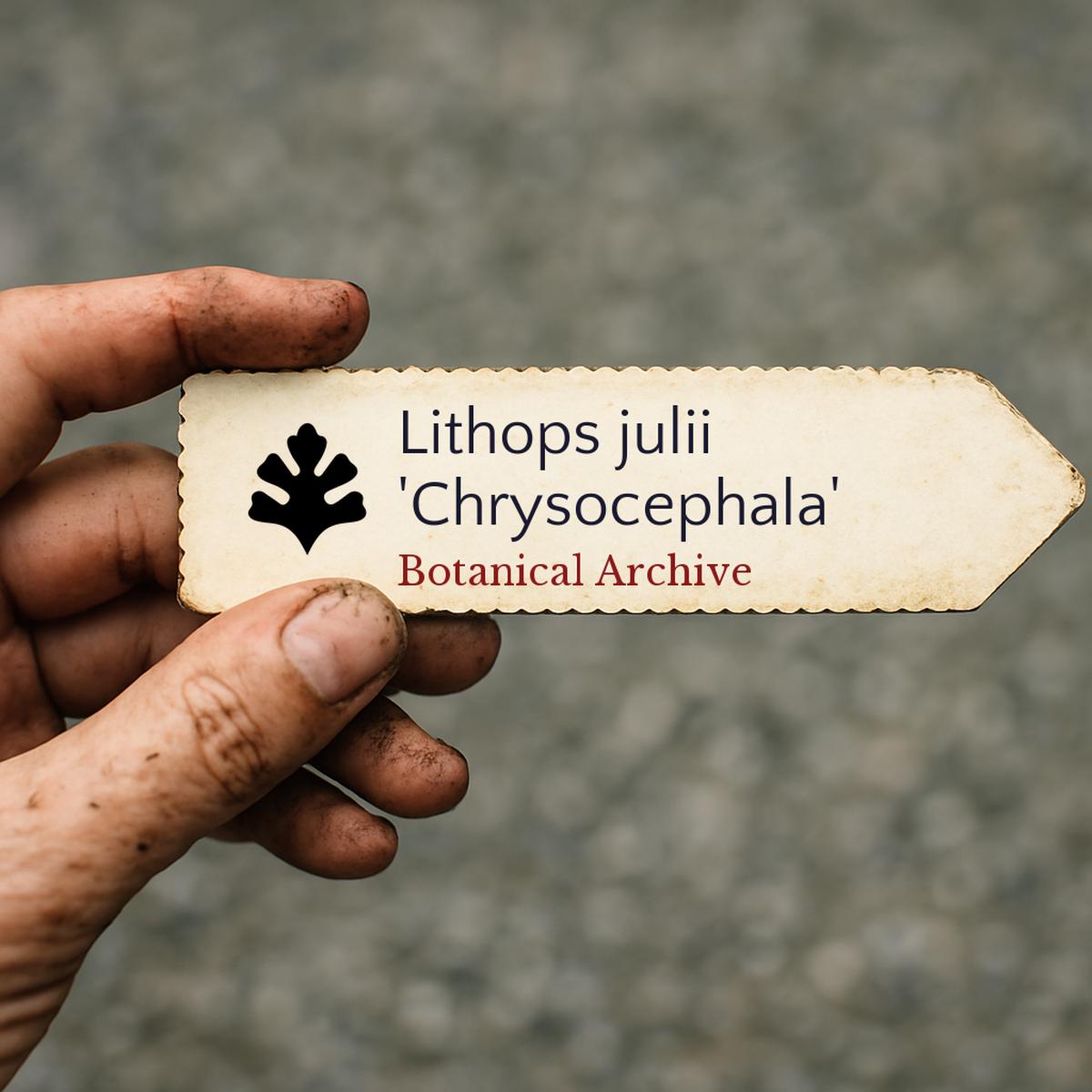 Lithops julii 'Chrysocephala' SEEDS