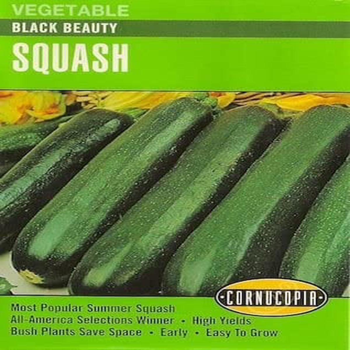 Zucchini Black Beauty - Cornucopia Seeds