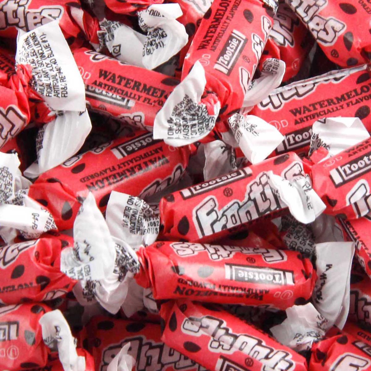 Dark Pink Tootsie Roll Frooties Taffy Candy - Watermelon
