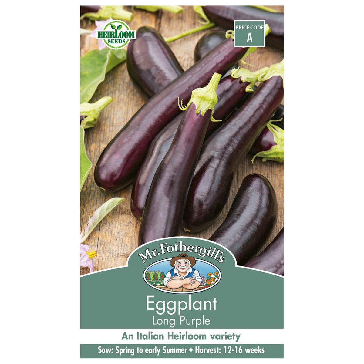 Eggplant 'Long Purple' seeds