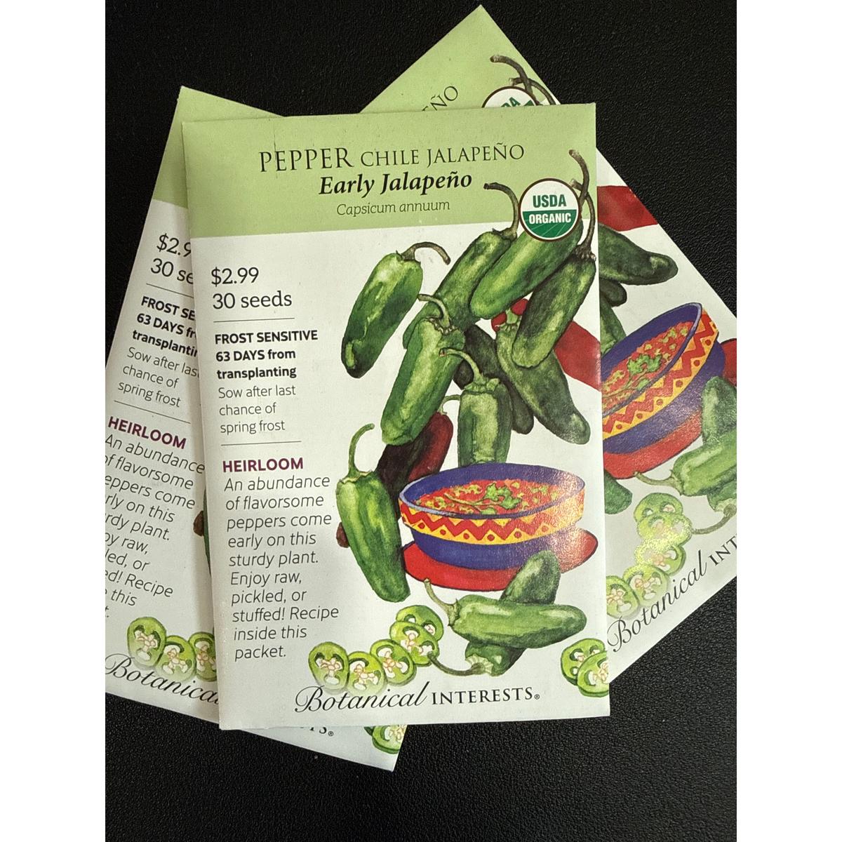Pepper Chile seeds, "Jalapeno Early"