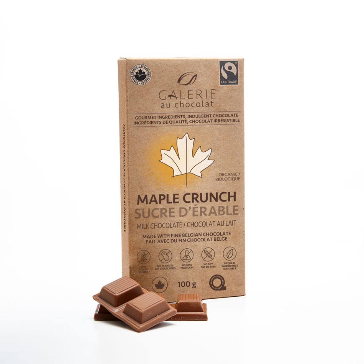 Galerie Maple Crunch Milk Chocolate 100g