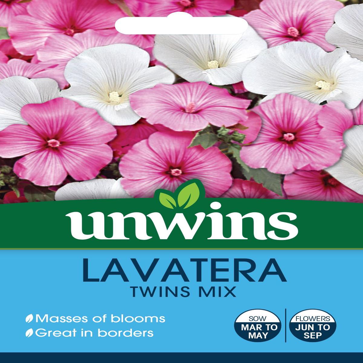 Unwins Lavatera Twins Mix 30 Seeds