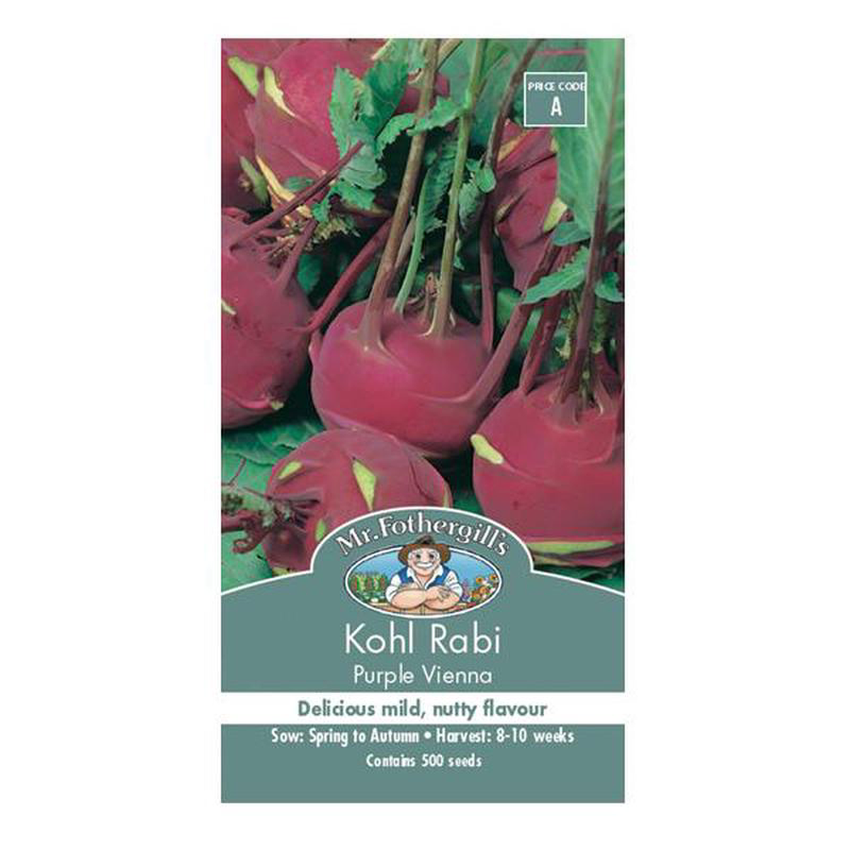 Kohl Rabi Purple Vienna Seed