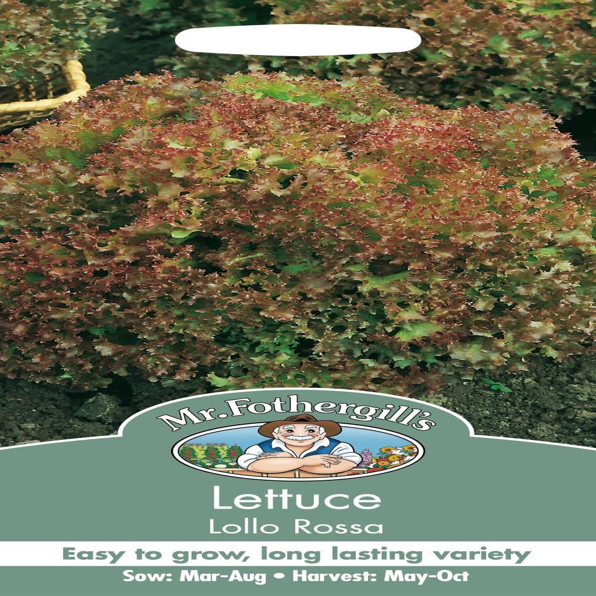Mr Fothergills Lettuce Lollo Rossa 750 Seed
