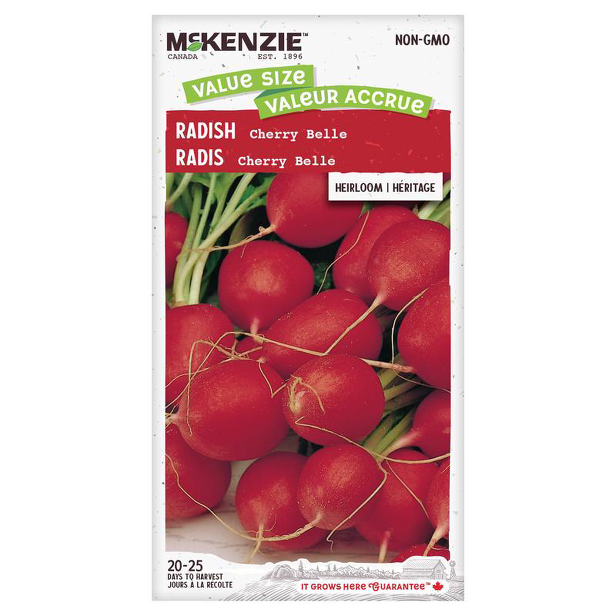 Radish Cherry Belle Jumbo Pack 8211 McKenzie Seeds