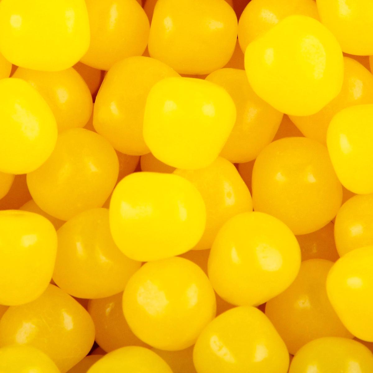 Yellow Fruit Sours Candy Balls - Lemon