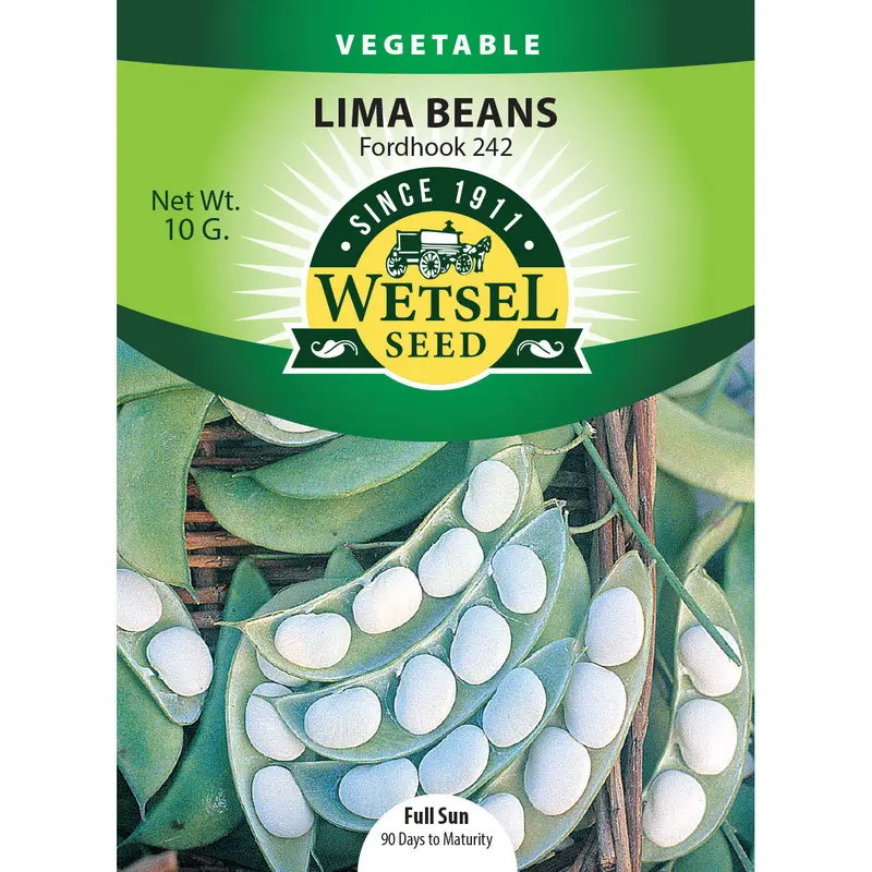 Wetsel Seed Bean Lima Fordhook 242 Seed