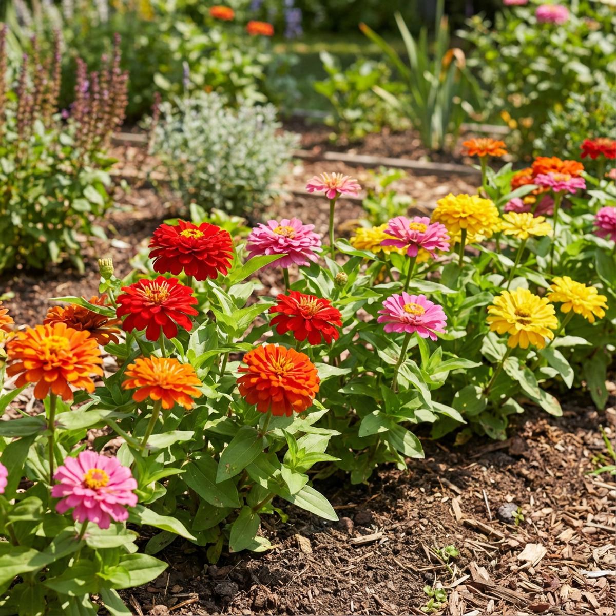 Zinnia Flower Seeds Planting Garden Vibrance