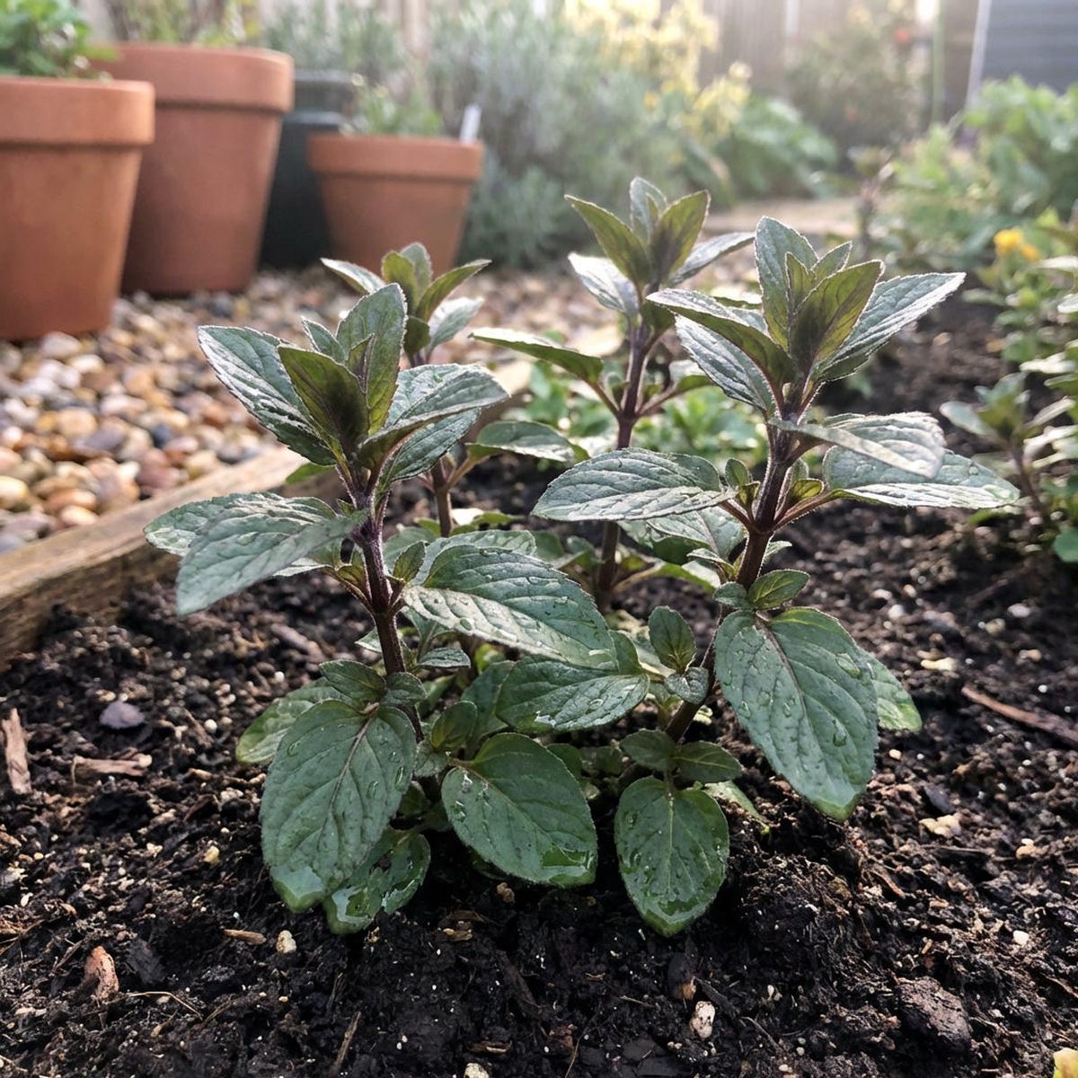 Chocolate Mint Herb Seeds (Mentha  piperita Chocolate)  Hardy Perennial Mint for Home Gardening