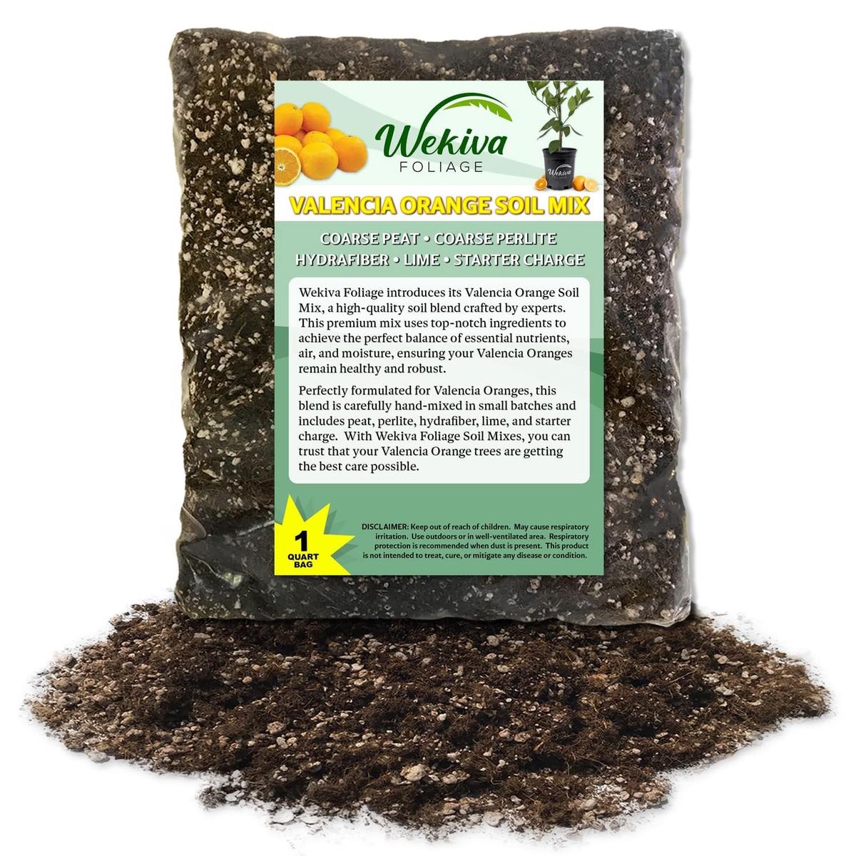 Valencia Orange Tree Growing Soil Mix  Custom Soil Blend  Potting Mix for Valencia Orange Trees  Specially Developed by and for Professional Nursery Growers - Nutrient-Rich Formula