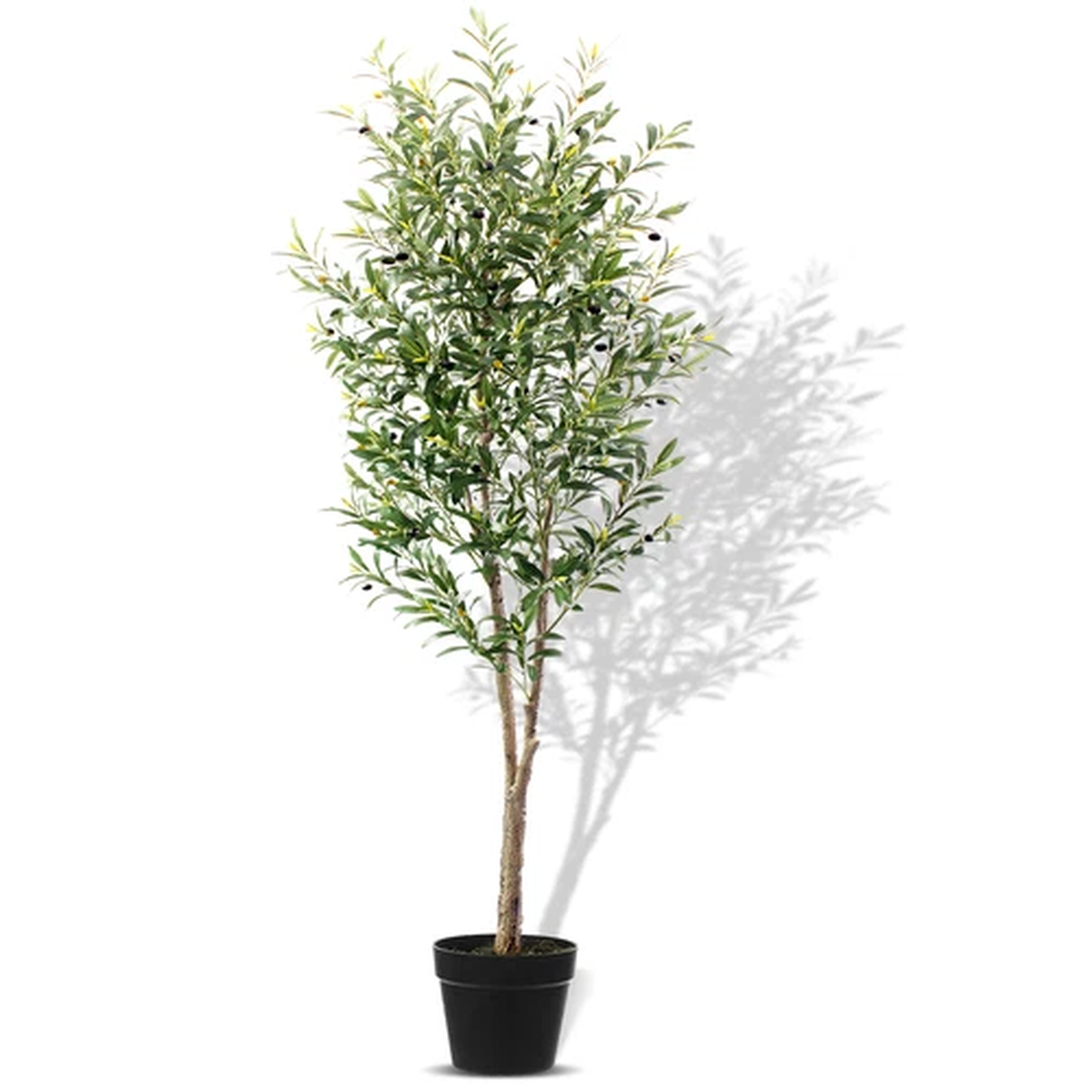 6FT Artificial Olive Tree 180cm Tall Faux Olive Plants Potted Olive Silk Tree UK